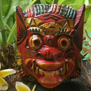 autentikus bali mask piros